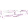 vidaXL Ensemble meuble TV 3 pcs Ch&ecirc;ne noir 270 x 35 x 40 cm