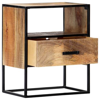 vidaXL Table de chevet 40x30x50 cm Bois de manguier massif