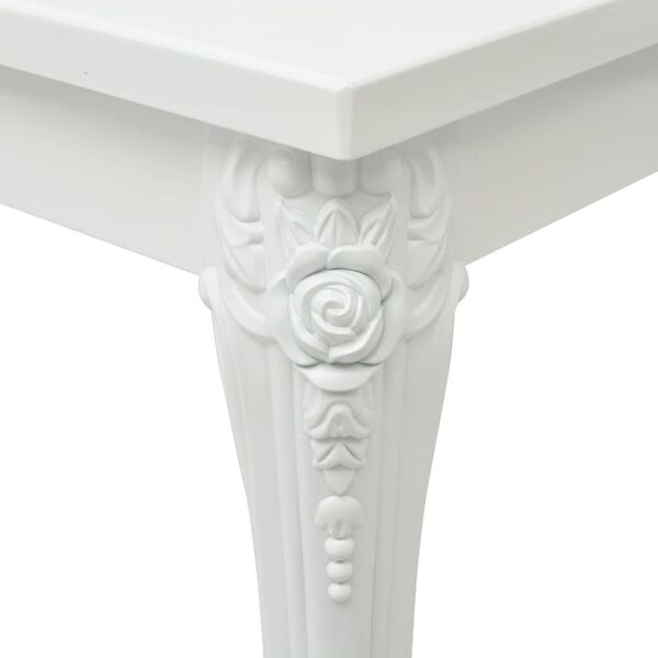 vidaXL Table basse 100x60x42 cm Blanc brillant