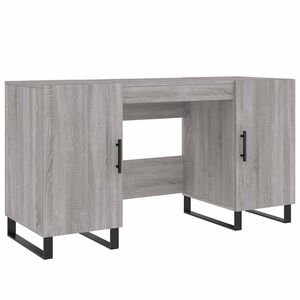 vidaXL Bureau sonoma gris 140x50x75 cm bois d'ing&eacute;nierie