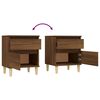 vidaXL Tables de chevet 2 pcs Chêne marron 40x35x50 cm