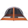 vidaXL Tente de camping de cabine 4 personnes gris orange imperméable