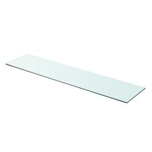 vidaXL Panneau pour &eacute;tag&egrave;re Verre transparent 90 x 20 cm