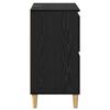 vidaXL Buffet Ch&ecirc;ne noir 60 x 35 x 70 cm Bois d'ing&eacute;nierie