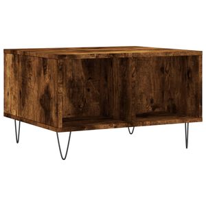 vidaXL Table basse Ch&ecirc;ne fum&eacute; 60x50x36,5 cm Bois d'ing&eacute;nierie