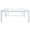 vidaXL Cadre de lit m&eacute;tal blanc 80x200 cm