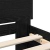 vidaXL Cadre de lit Ch&ecirc;ne noir 180 x 200 cm Bois d'ing&eacute;nierie