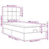 vidaXL Cadre de lit ottoman avec matelas vert fonc&eacute; 90x200 cm velours