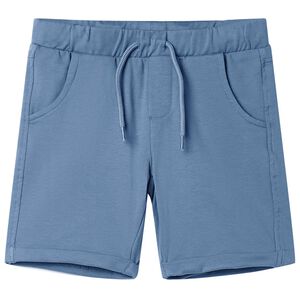 Short pour enfants avec cordon de serrage bleu fonc&eacute; 128