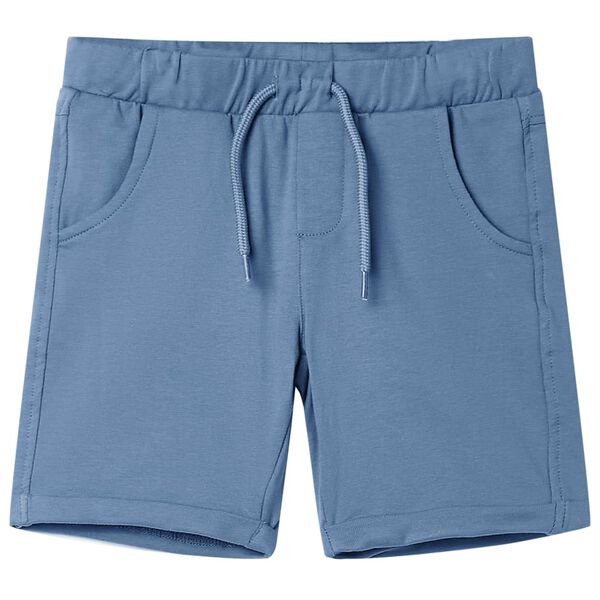 Short pour enfants avec cordon de serrage bleu foncé 128