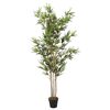 vidaXL Bambou artificiel 1380 feuilles 200 cm vert
