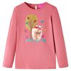 T-shirt enfants &agrave; manches longues rose vieux 116