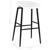vidaXL Ensemble de bar 5 pcs Blanc