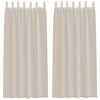 vidaXL Rideau en Voile 2 pc Couleur sable 245 x 140 cm Polyester