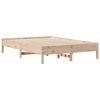 vidaXL Lit biblioth&egrave;que sans matelas 150x200 cm bois massif de pin