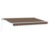 vidaXL Auvent R&eacute;tractable Taupe 2,5 x 2 m tissu