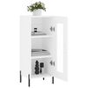 vidaXL Buffet blanc 34,5x34x90 cm bois d'ing&eacute;nierie