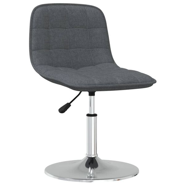 vidaXL Tabouret de bar Gris fonc&eacute; Tissu