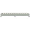 vidaXL Cadre de lit sans matelas gris clair 100x220 cm velours