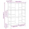 vidaXL &Eacute;tag&egrave;re Ch&ecirc;ne Sonoma 82 x 32 x 112 cm Bois d'ing&eacute;nierie