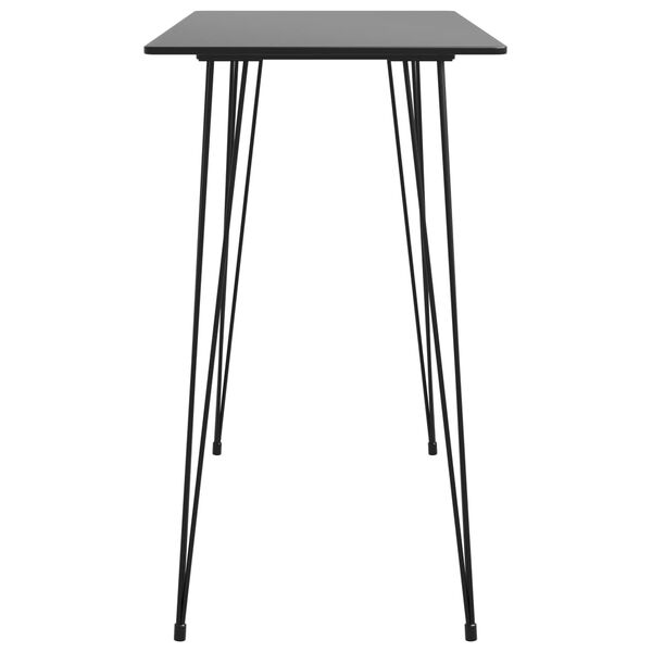 vidaXL Ensemble de bar 5 pcs Noir et gris