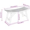 vidaXL Banc de jardin Naturel 110 x 45 x 50 cm Bambou