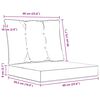 vidaXL Coussin de canap&eacute; d'ext&eacute;rieur 2 pcs color&eacute; Polyester