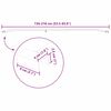 vidaXL Support de b&acirc;che pour remorques 3 pcs Argent 130-210 cm