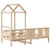 vidaXL Lit de jour avec toit sans matelas 80x200 cm bois massif