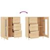 vidaXL Buffet ch&ecirc;ne sonoma 69,5x34x90 cm bois d'ing&eacute;nierie
