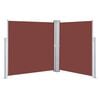 vidaXL Auvent lat&eacute;ral r&eacute;tractable Marron 140 x 600 cm