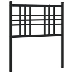 vidaXL T&ecirc;te de lit m&eacute;tal blanc 75 cm