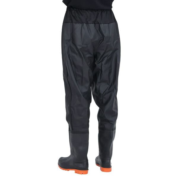 vidaXL Cuissardes avec bottes noir taille 43