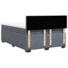 vidaXL Sommier &agrave; lattes de lit et matelas Gris fonc&eacute; 140x190cm Velours