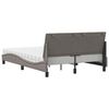 vidaXL Lit avec matelas Hanko taupe 120x200 cm tissu