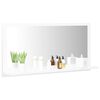vidaXL Miroir de salle de bain Blanc 80x10,5x37 cm Bois d&rsquo;ing&eacute;nierie