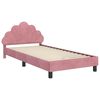 vidaXL Cadre de lit pour enfants avec t&ecirc;te de lit Rose 80 x 200 cm