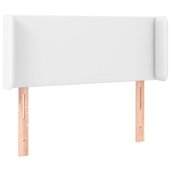 vidaXL Tête de lit avec oreilles Blanc 83x16x78/88 cm Similicuir