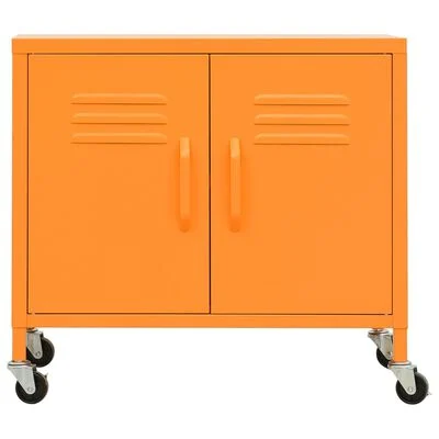 vidaXL Armoire de rangement Orange 60x35x56 cm Acier