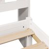 vidaXL Lit bibliothèque sans matelas blanc 160x200 cm bois pin massif