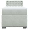 vidaXL Sommier &agrave; lattes de lit et matelas Gris clair 100x200cm Velours