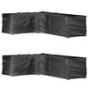 vidaXL Housses de salon de jardin en forme de L 2 pcs 16 &oelig;illets