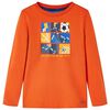 T-shirt enfants &agrave; manches longues orange 92