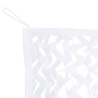 vidaXL Filet de camouflage avec sac de rangement 412x144 cm blanc