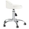 vidaXL Chaise pivotante de bureau Blanc Similicuir