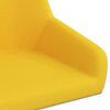 vidaXL Chaise pivotante de bureau Jaune moutarde Velours