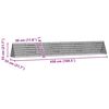 vidaXL Cage pour lapins Argent 650 x 55 x 55 cm Acier galvanis&eacute;