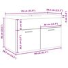 vidaXL Ensemble de meubles salle de bain 2 pcs bois d'ing&eacute;nierie