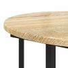 vidaXL Ensemble de tables d'appoint avec &eacute;tag&egrave;re 2 pcs Marron