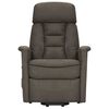 vidaXL Fauteuil de massage Gris fonc&eacute; Tissu microfibre